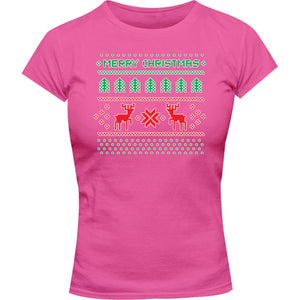 Christmas Sweater - Ladies Slim Fit Tee