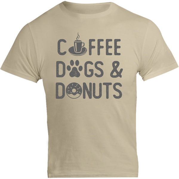 Coffee Dogs & Donuts - Unisex Tee - Graphic Tees Australia