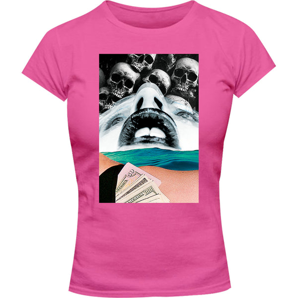 Collage 3 - Ladies Slim Fit Tee - Graphic Tees Australia