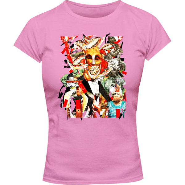 Collage 8 - Ladies Slim Fit Tee - Graphic Tees Australia