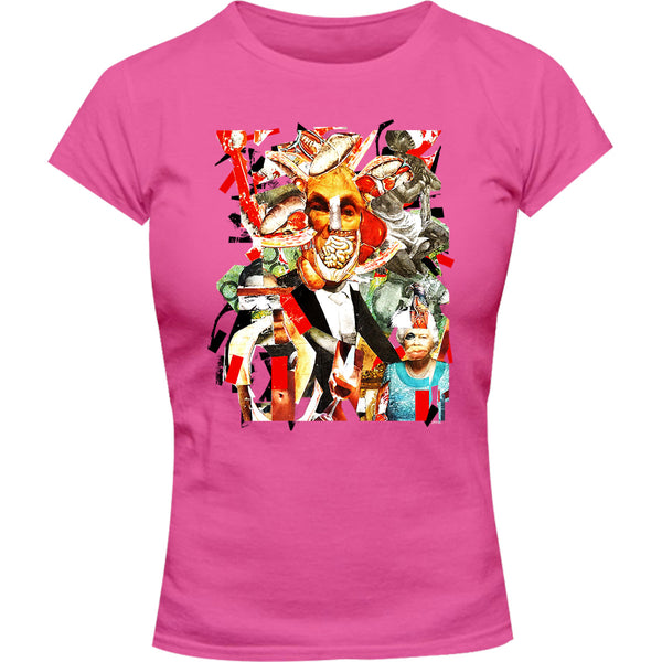 Collage 8 - Ladies Slim Fit Tee - Graphic Tees Australia