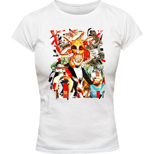 Collage 8 - Ladies Slim Fit Tee - Graphic Tees Australia