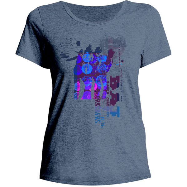 Collage 9 - Ladies Relaxed Fit Tee - Graphic Tees Australia