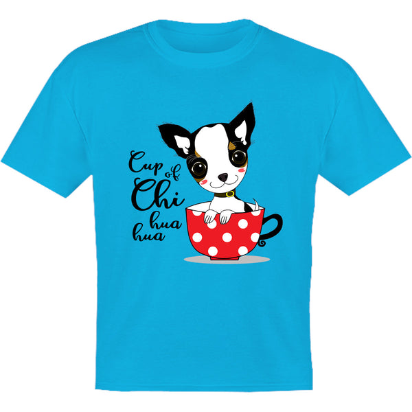 Cup Of Chi huahua - Youth & Infant Tee - Graphic Tees Australia