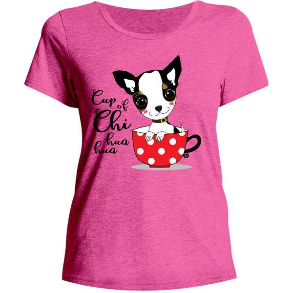 Cup Of Chi huahua - Ladies Relaxed Fit Tee - Graphic Tees Australia