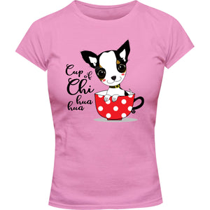 Cup Of Chi huahua - Ladies Slim Fit Tee - Graphic Tees Australia