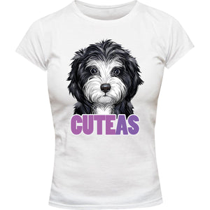 Cute As - Ladies Slim Fit Tee - Graphic Tees Australia