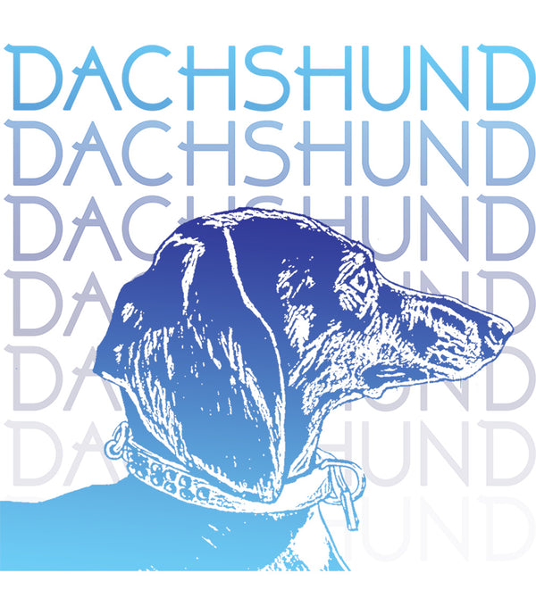 Dachshund Blues - Ladies Slim Fit Tee - Graphic Tees Australia