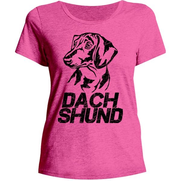 Dachshund - Ladies Relaxed Fit Tee - Graphic Tees Australia