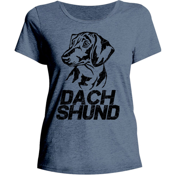 Dachshund - Ladies Relaxed Fit Tee - Graphic Tees Australia