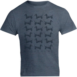 Dachshund Multi - Unisex Tee - Graphic Tees Australia