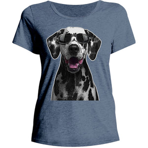 Dalmatian Cool As - Ladies Relaxed Fit Tee - Graphic Tees Australia