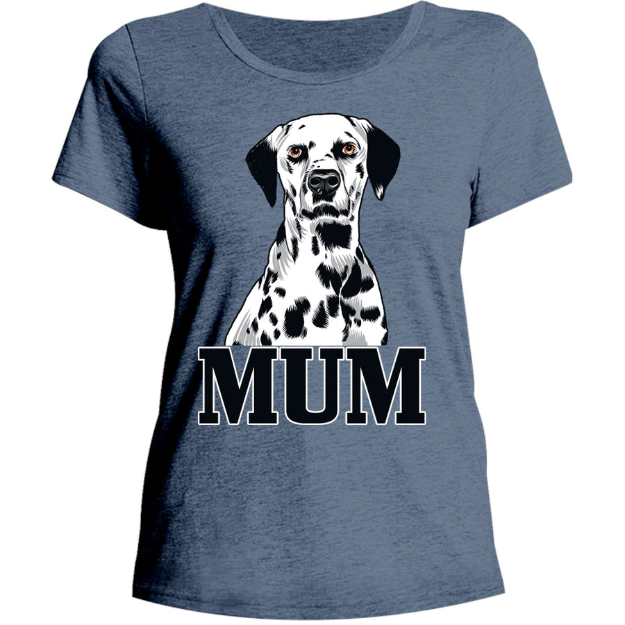 Dalmatian Mum - Ladies Relaxed Fit Tee - Graphic Tees Australia