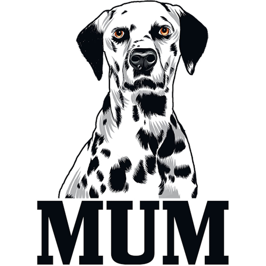 Dalmatian Mum - Ladies Relaxed Fit Tee - Graphic Tees Australia