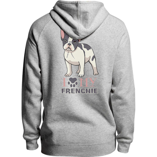 Dog Paw Love My Frenchie - Unisex Hoodie - Plus Size - Graphic Tees Australia