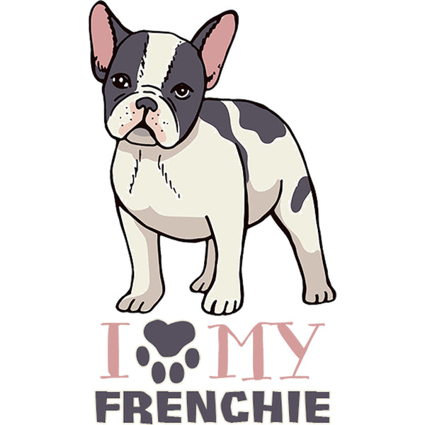 Dog Paw Love My Frenchie - Unisex Hoodie - Plus Size - Graphic Tees Australia