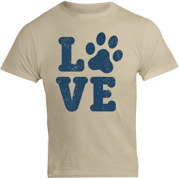 Dog Paw Print Love - Unisex Tee - Graphic Tees Australia