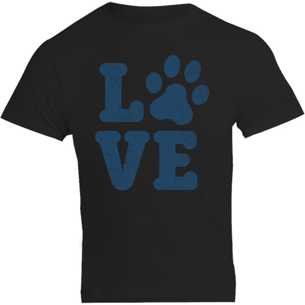 Dog Paw Print Love - Unisex Tee - Graphic Tees Australia