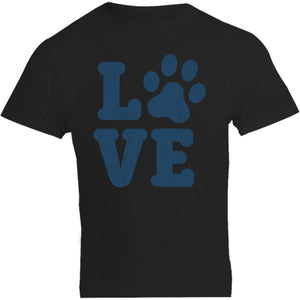 Dog Paw Print Love - Unisex Tee - Plus Size - Graphic Tees Australia