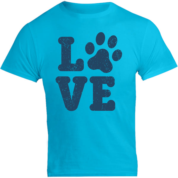 Dog Paw Print Love - Unisex Tee - Graphic Tees Australia