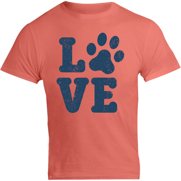 Dog Paw Print Love - Unisex Tee - Graphic Tees Australia