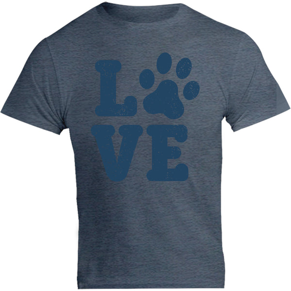 Dog Paw Print Love - Unisex Tee - Graphic Tees Australia