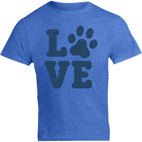 Dog Paw Print Love - Unisex Tee - Graphic Tees Australia