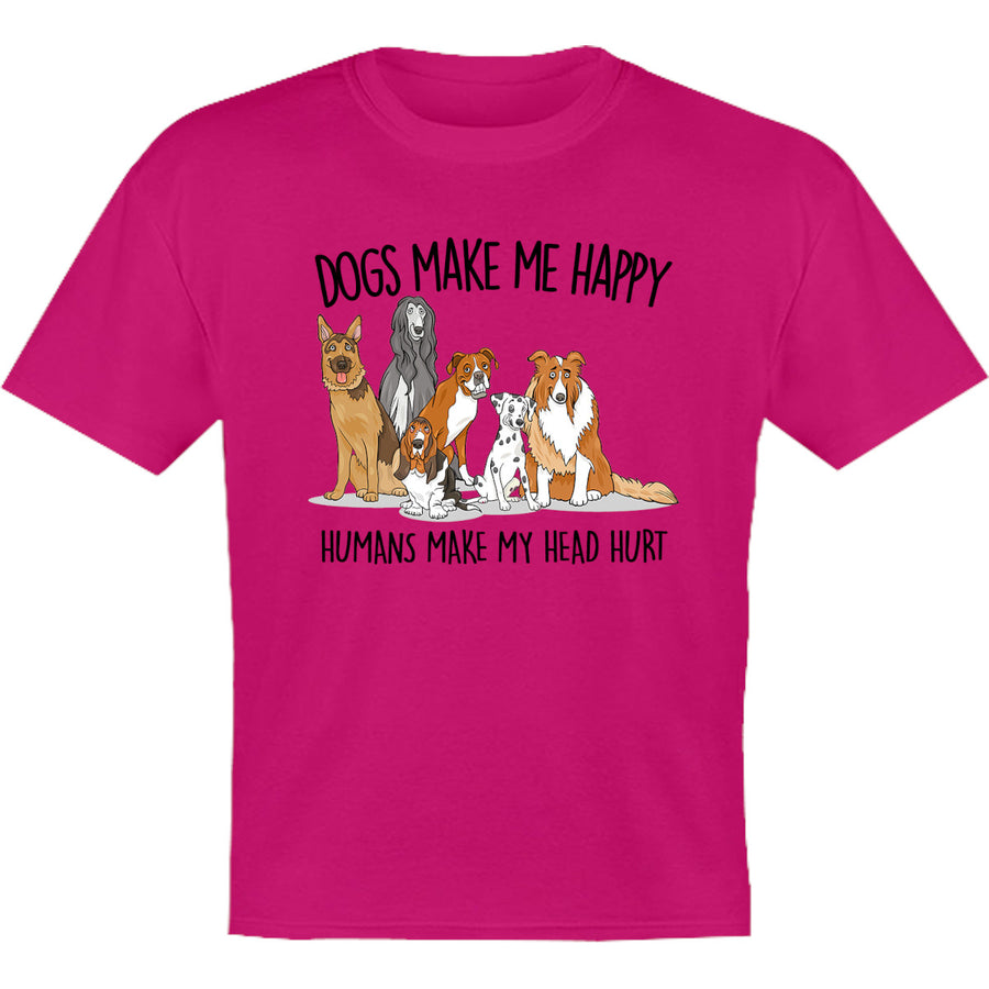 Dogs Make Me Happy - Youth & Infant Tee