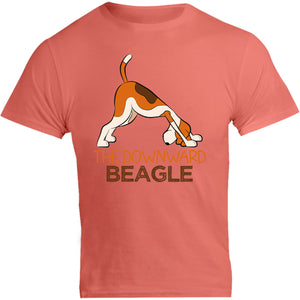 Downward Beagle - Unisex Tee - Graphic Tees Australia