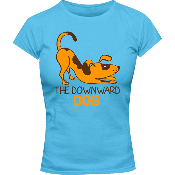 Downward Dog - Ladies Slim Fit Tee