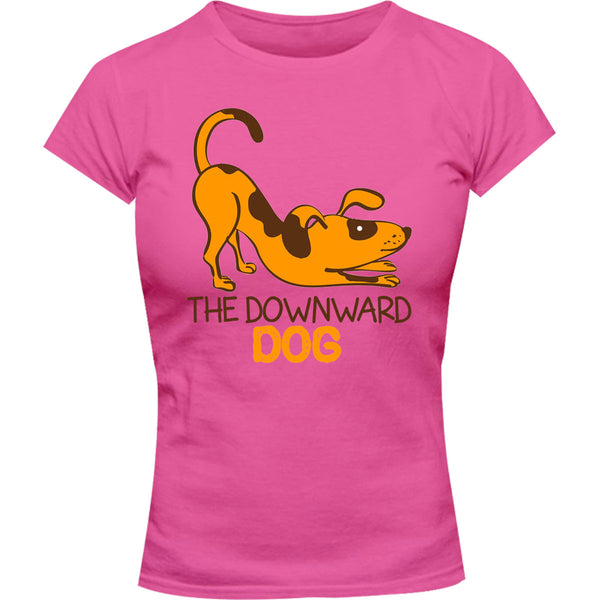 Downward Dog - Ladies Slim Fit Tee