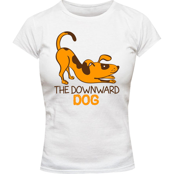 Downward Dog - Ladies Slim Fit Tee