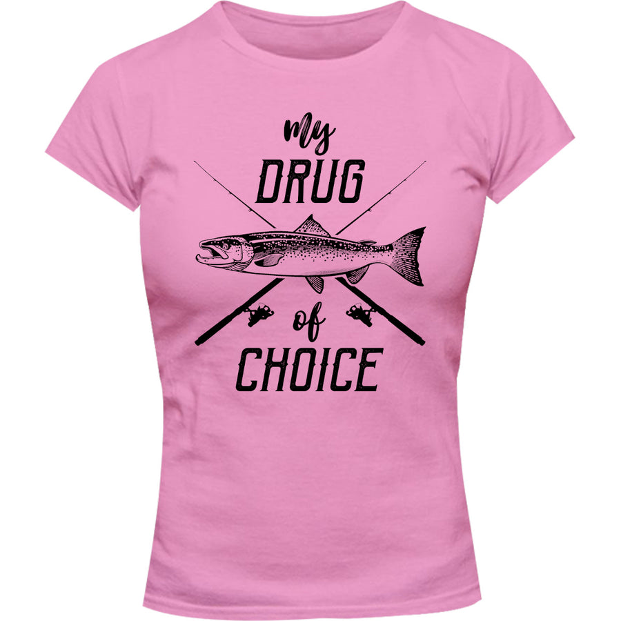 Drug Of Choice - Ladies Slim Fit Tee - Graphic Tees Australia