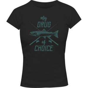 Drug Of Choice - Ladies Slim Fit Tee - Graphic Tees Australia