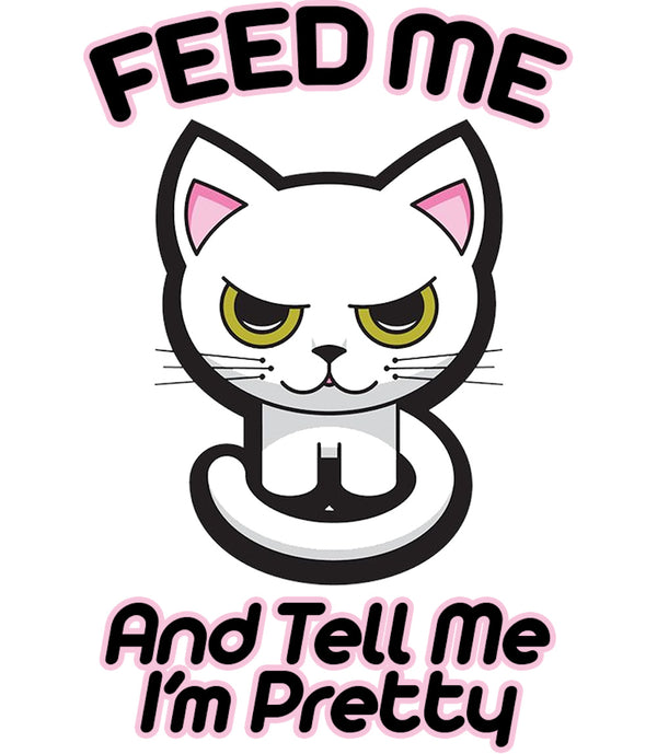 Feed Me - Ladies Slim Fit Tee - Graphic Tees Australia