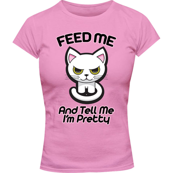 Feed Me - Ladies Slim Fit Tee - Graphic Tees Australia