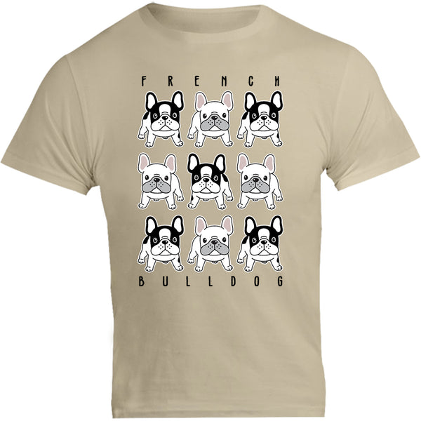 French Bulldog In Rows - Unisex Tee - Graphic Tees Australia