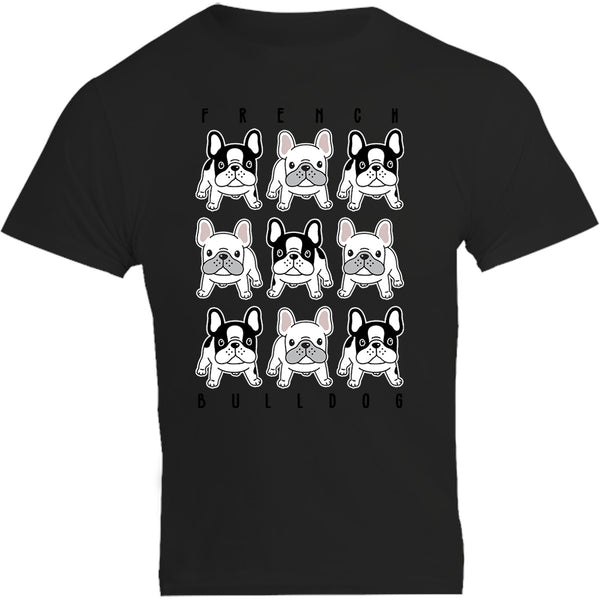 French Bulldog In Rows - Unisex Tee - Graphic Tees Australia