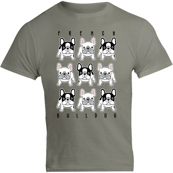 French Bulldog In Rows - Unisex Tee - Graphic Tees Australia