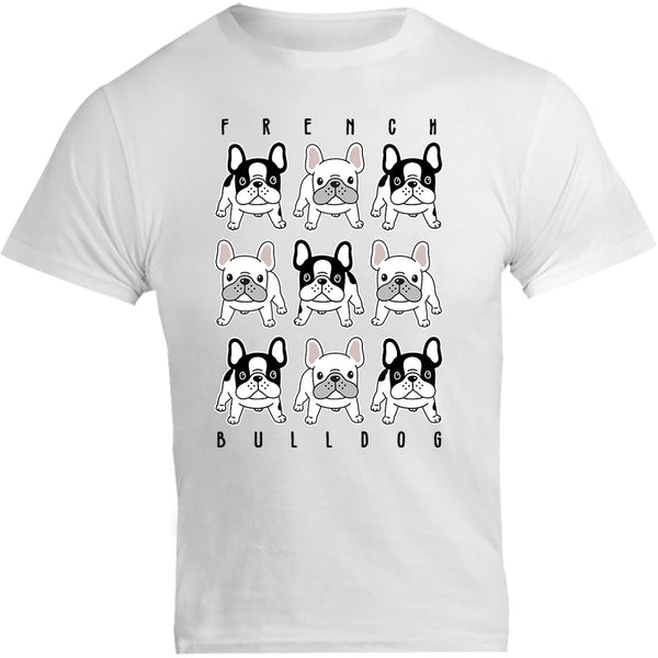 French Bulldog In Rows - Unisex Tee - Graphic Tees Australia