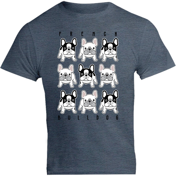 French Bulldog In Rows - Unisex Tee - Graphic Tees Australia