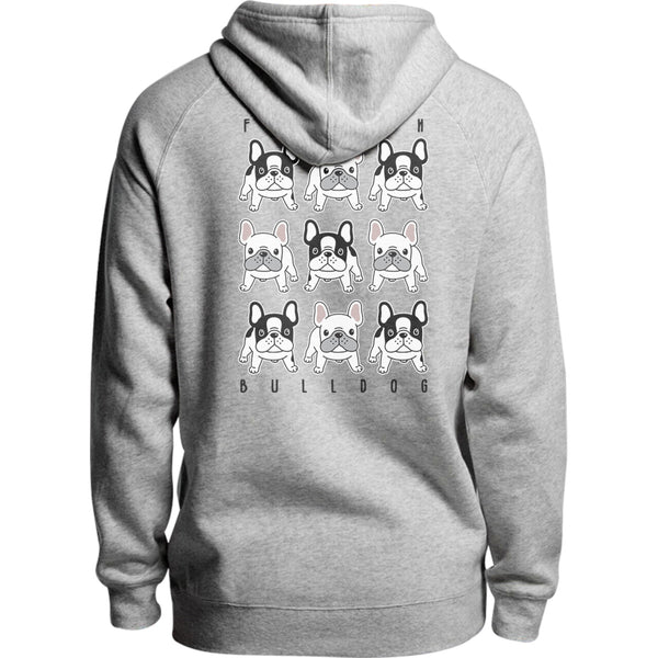 French Bulldog In Rows - Unisex Hoodie - Plus Size - Graphic Tees Australia