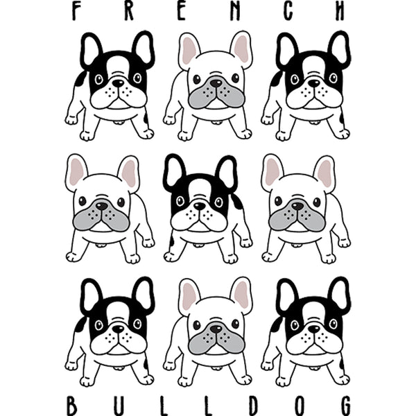 French Bulldog In Rows - Unisex Tee - Graphic Tees Australia