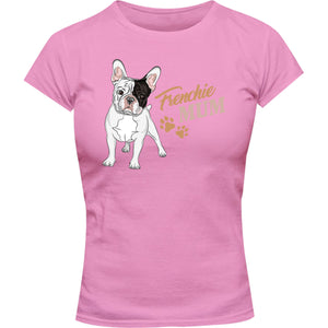 Frenchie Mum - Ladies Slim Fit Tee - Graphic Tees Australia