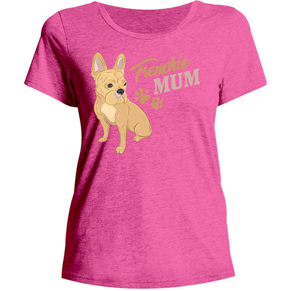 Frenchie Mum - Ladies Relaxed Fit Tee - Graphic Tees Australia