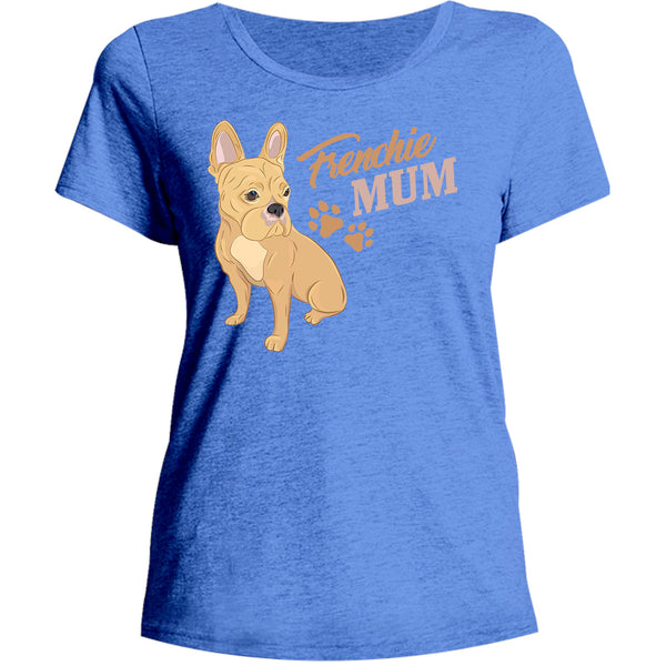 Frenchie Mum - Ladies Relaxed Fit Tee - Graphic Tees Australia