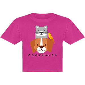 Frenemies Cat Dog Bird - Youth & Infant Tee - Graphic Tees Australia