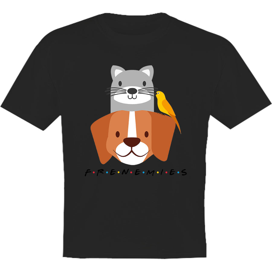 Frenemies Cat Dog Bird - Youth & Infant Tee - Graphic Tees Australia