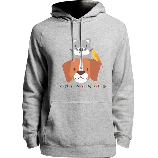 Frenemies Cat Dog Bird - Unisex Hoodie - Plus Size