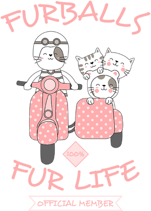 Furballs Fur Life - Youth & Infant Tee - Graphic Tees Australia